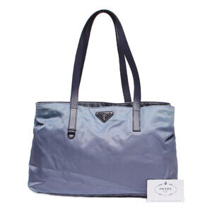 Prada Tessuto nylon tote Shoulder bag Blue